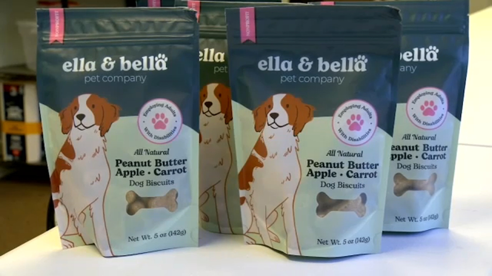 Ella and Bella Pet Company; a treat for dogs and people with disabilities