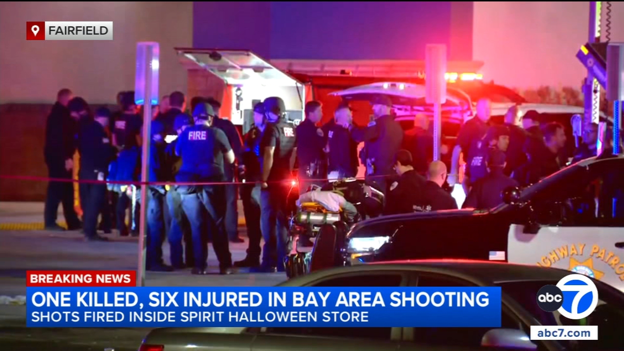 Shooting at NorCal Spirit Halloween store leaves 1 dead, 6 injured; 3 in critical condition
