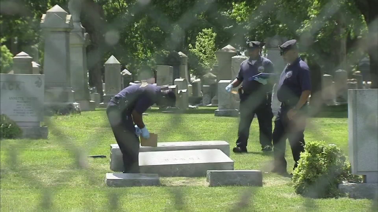 Police: Tombstones knocked over at Phila. Jewish cemetery