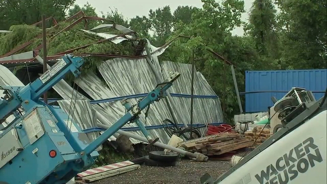 Monday storm damage in Brazoria and Galveston counties caused by ...