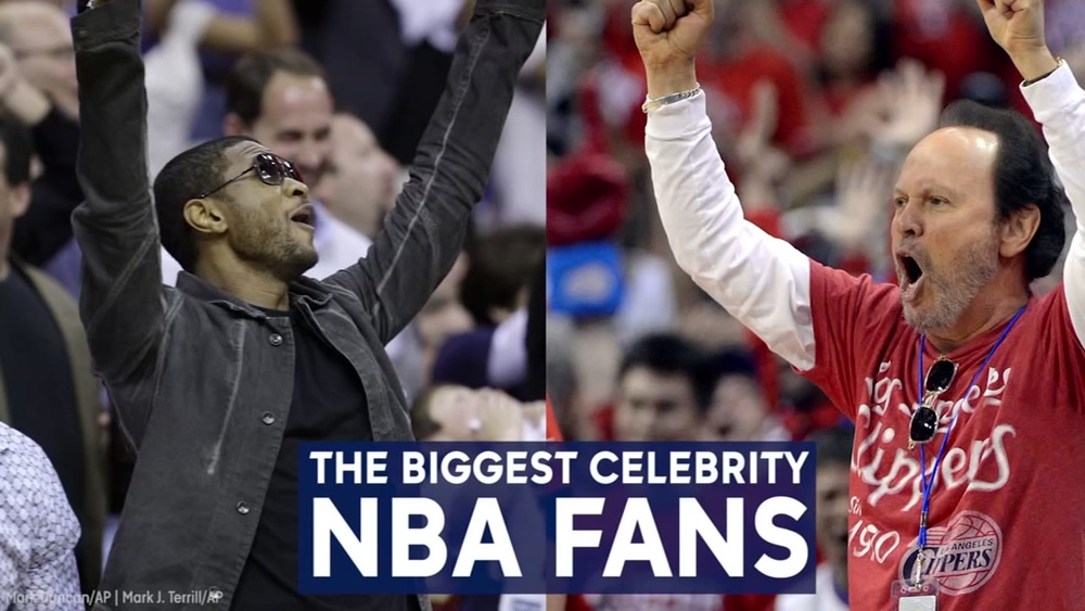 The NBA's biggest celebrity fans