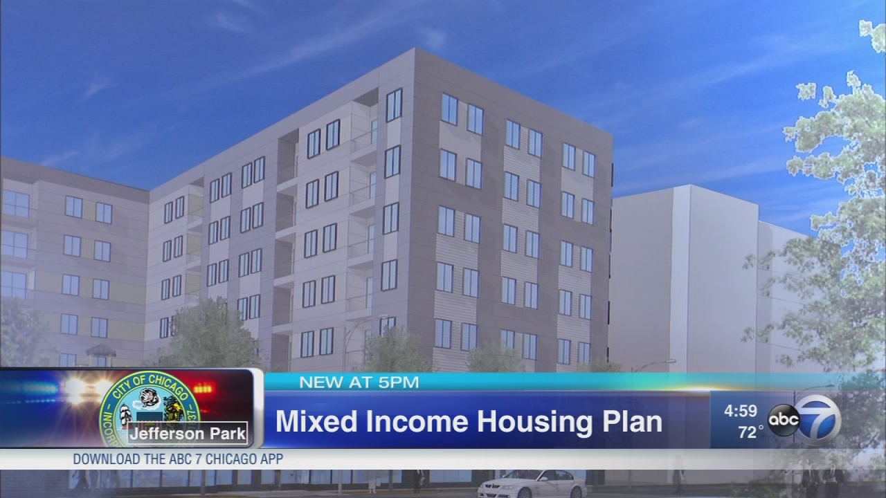 Large Jefferson Park mixed-income rental building