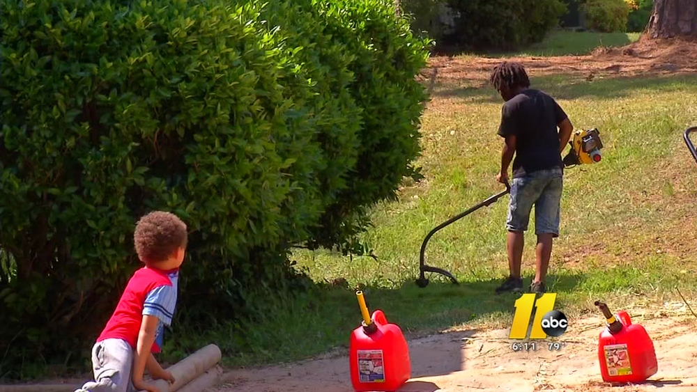 NC lawn care company surprises boy with own mower