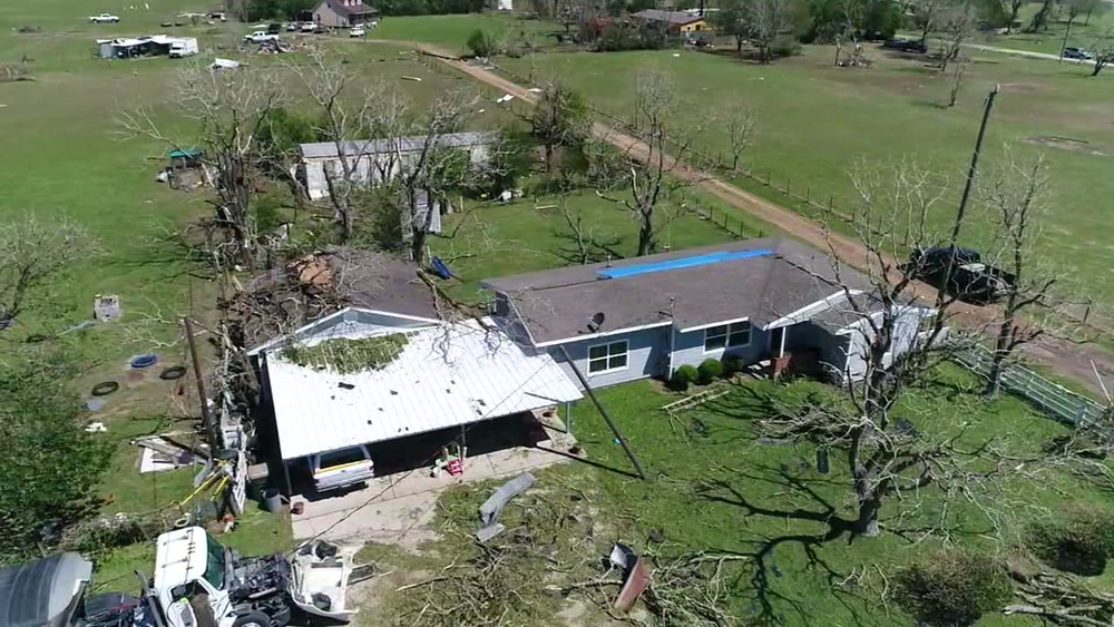 SkyDrone13 over damage in Sealy