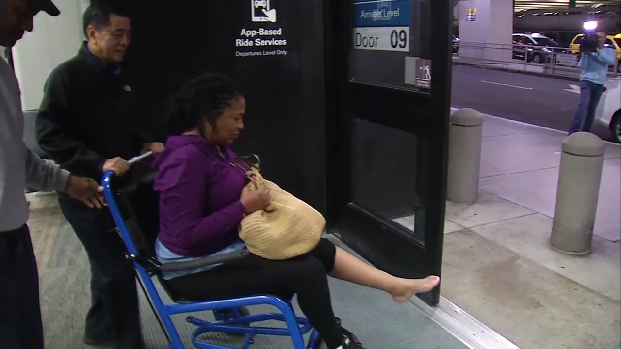 Passengers from evacuated Newark plane arrive at SFO