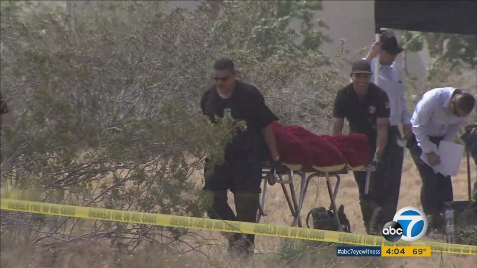 Body found in open field behind shopping center in Victorville ABC7