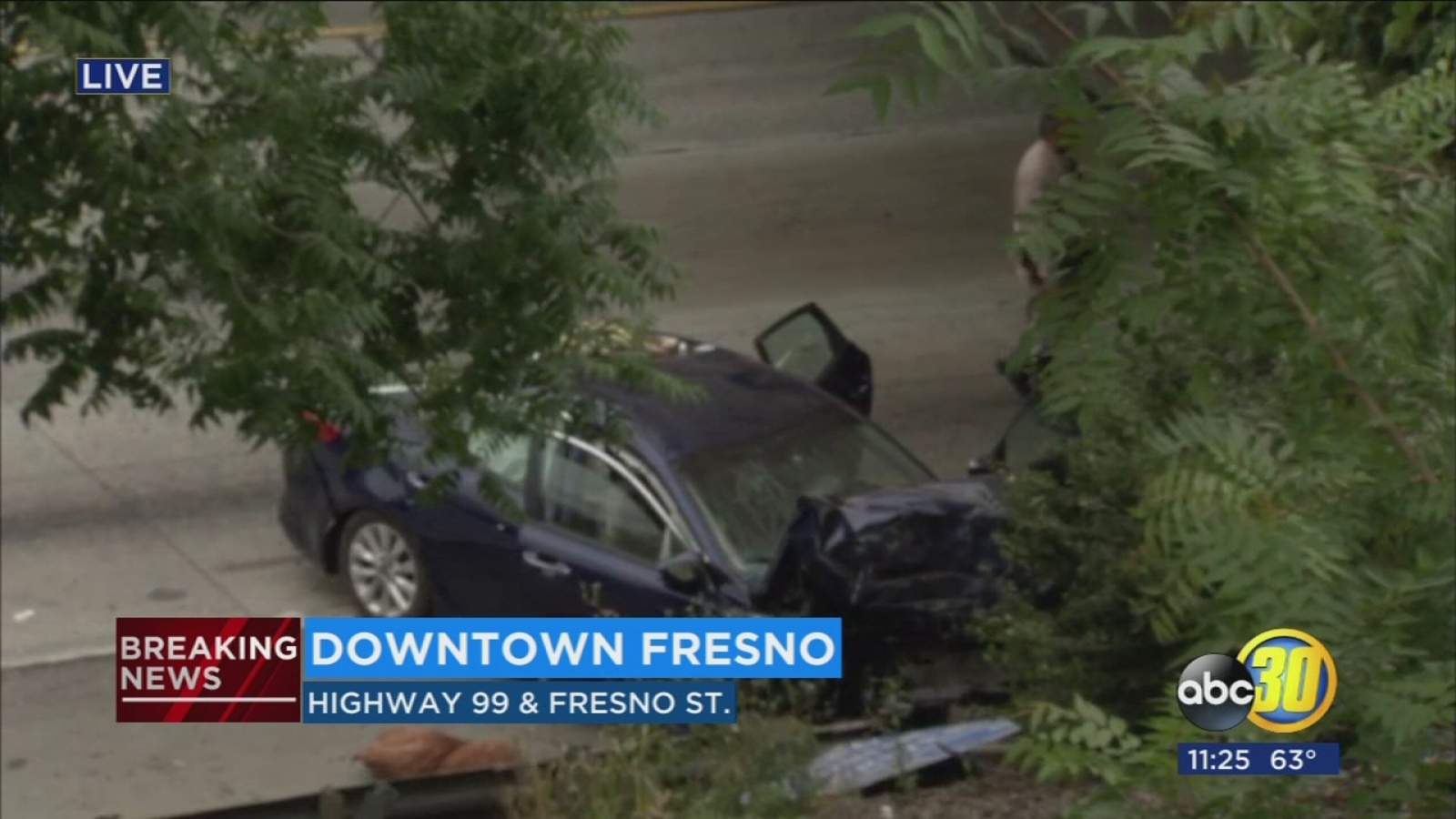One killed, two injured in HWY 99 crash in Downtown Fresno ABC30 Fresno