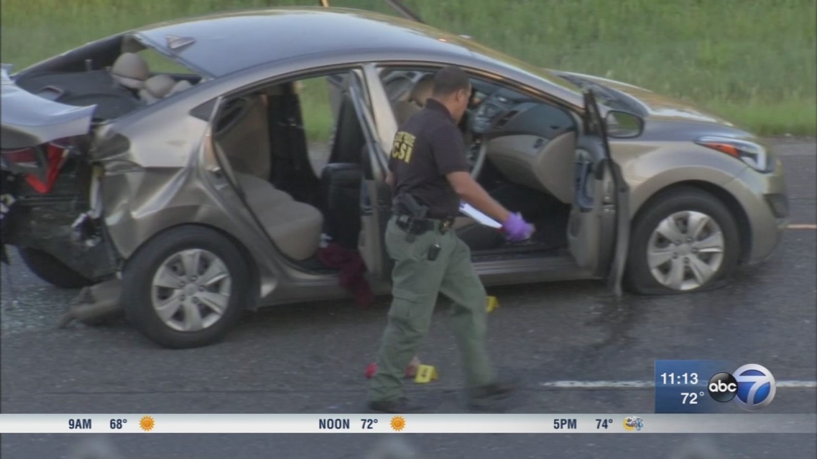 2 shot on I-57 on Far South Side - ABC7 Chicago