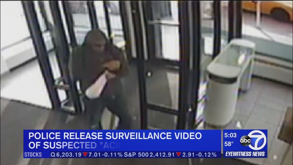 First look at suspect wanted for allegedly threatening women with 'acid'