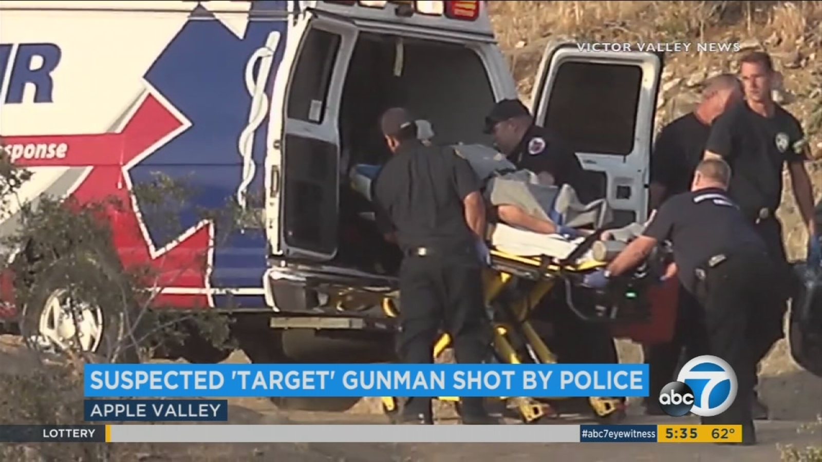 Suspect in custody after man was shot in head outside Apple Valley