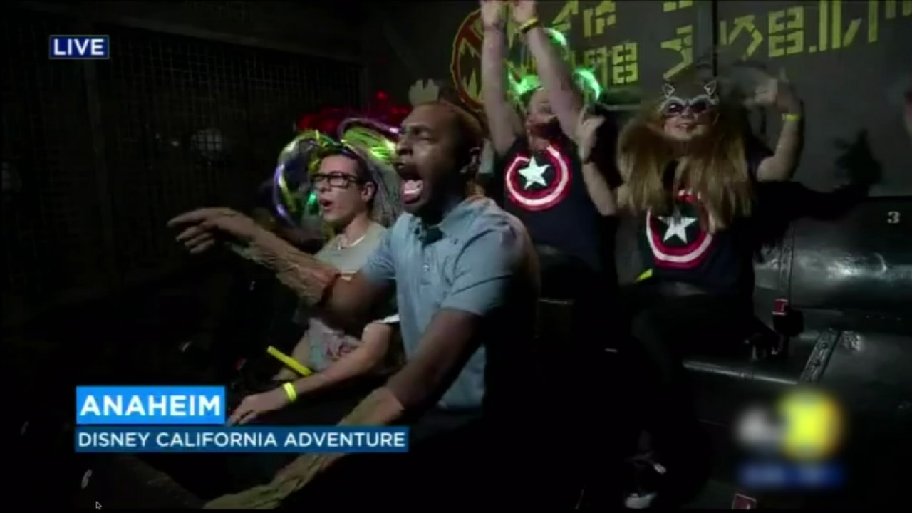 Jimmie Kimmel features Cory James preview of Guardians of the Galaxy ride