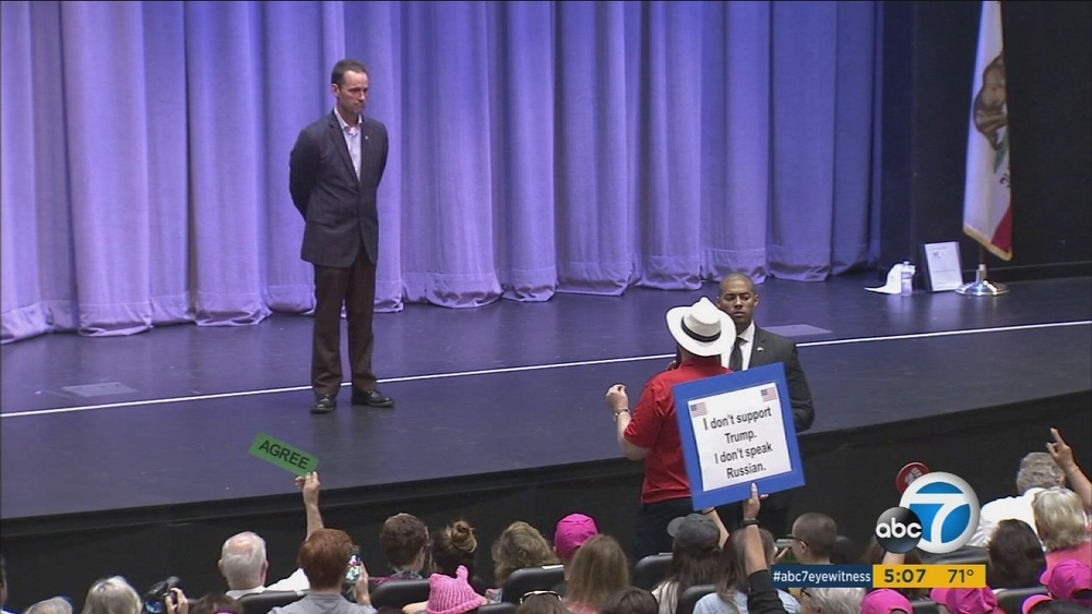 Santa Clarita residents demand answers at Rep. Knight town hall