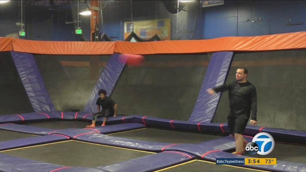 Trampoline dodgeball jumps in popularity
