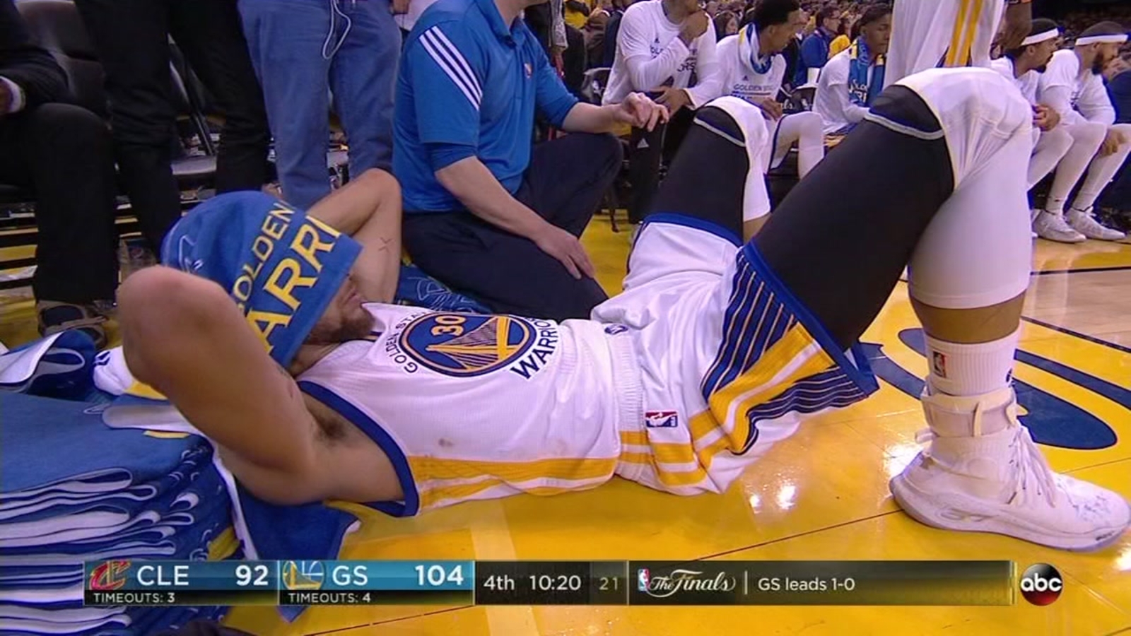 Warriors star Steph Curry taking 'nap' during NBA Finals sparks ...