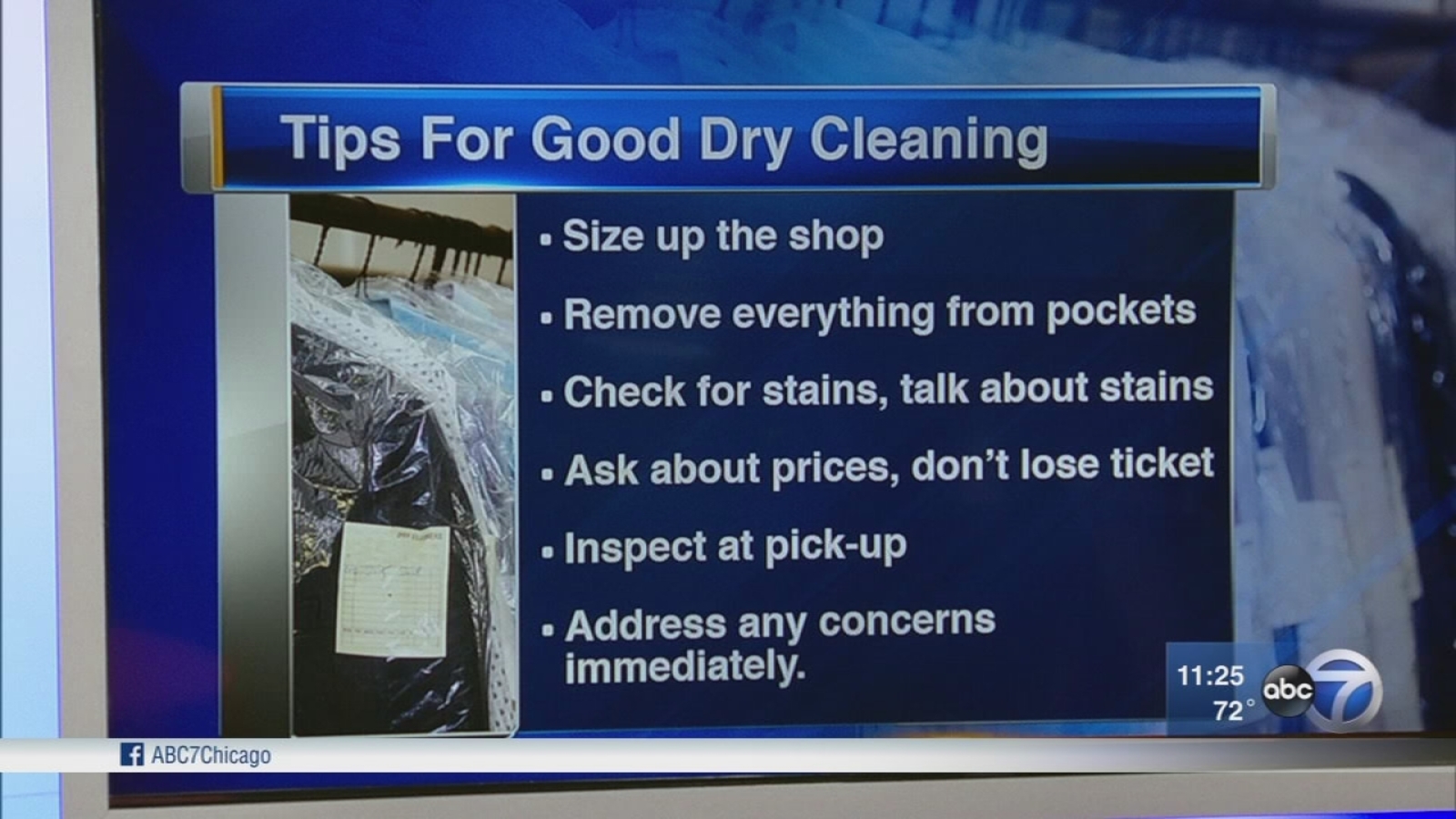 Tips for good dry cleaning service ABC7 Chicago