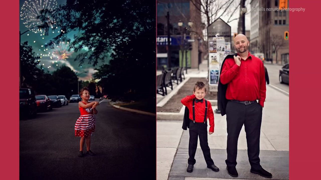mom and boy same dress