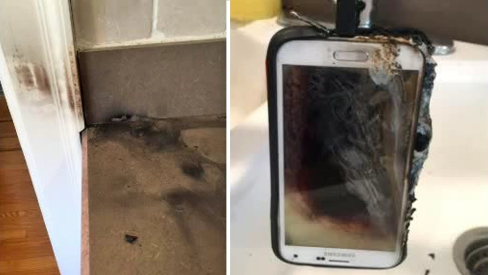 Woman seeks refund after cell phone catches fire