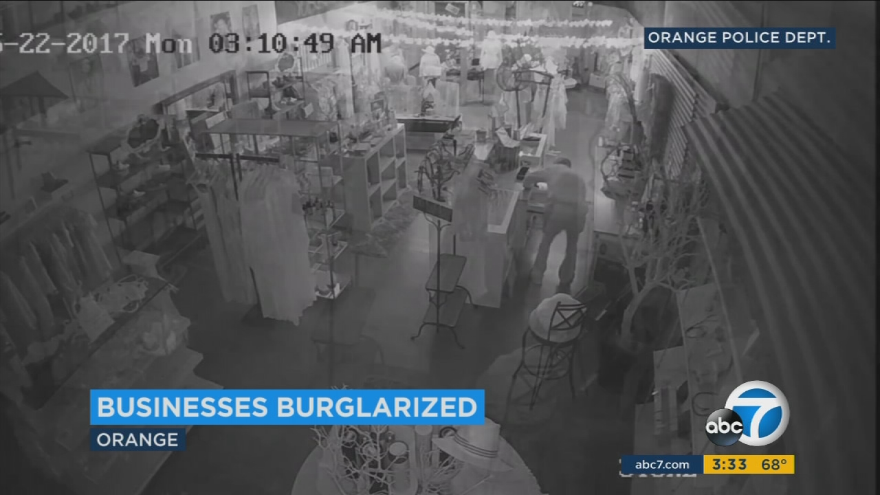 Burglars target several businesses in Orange's Old Towne district