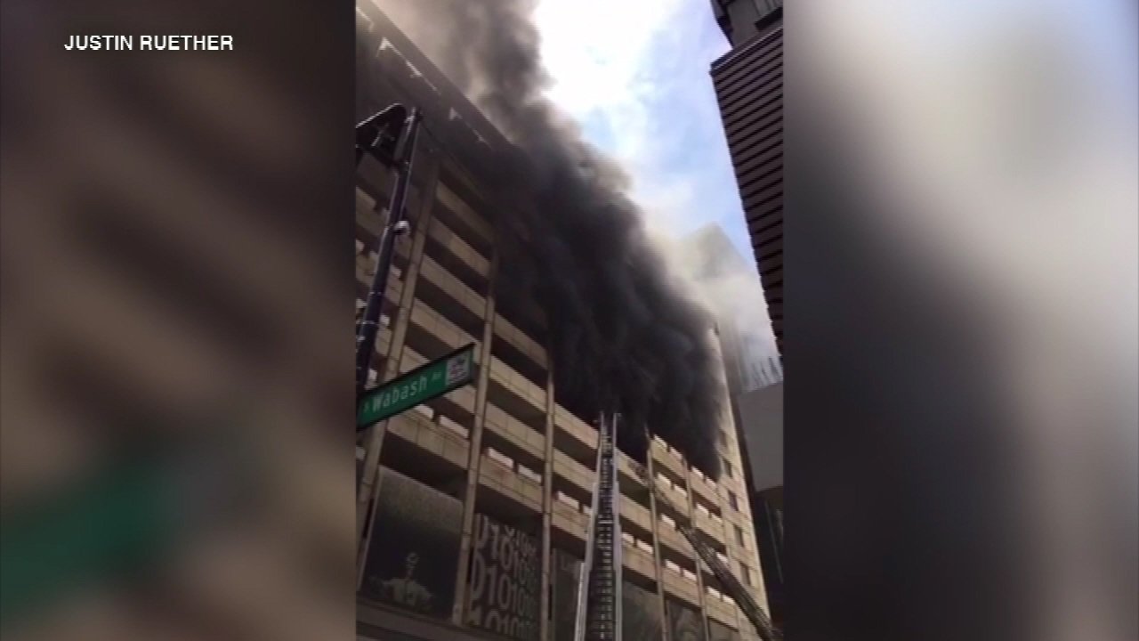 12 cars burned in fire at downtown parking garage - ABC7 Chicago