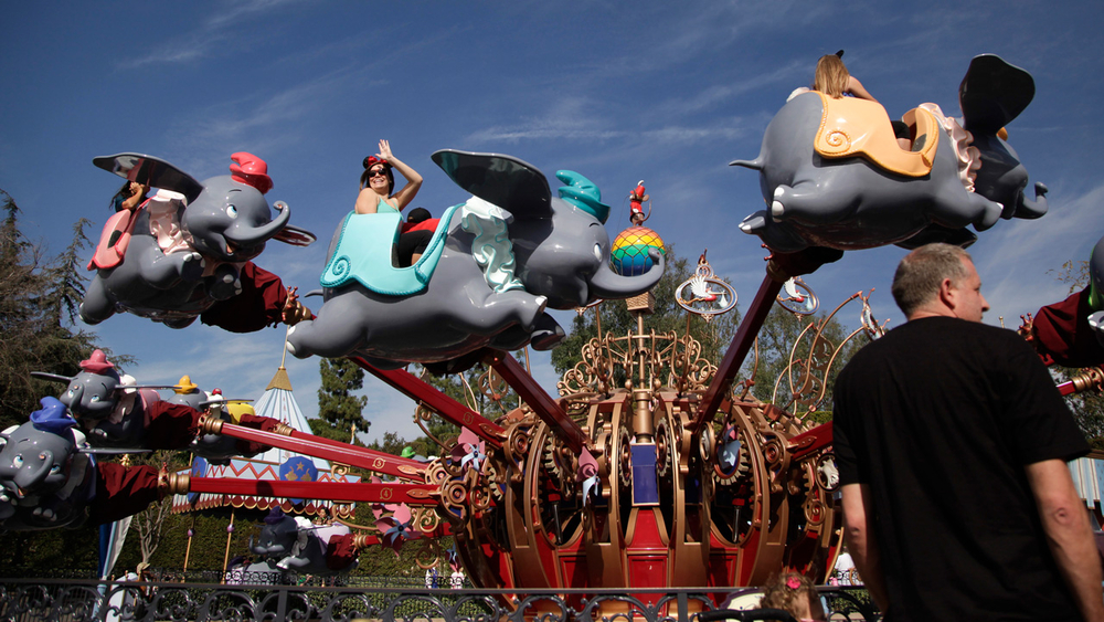 Geese dump droppings on Disneyland guests