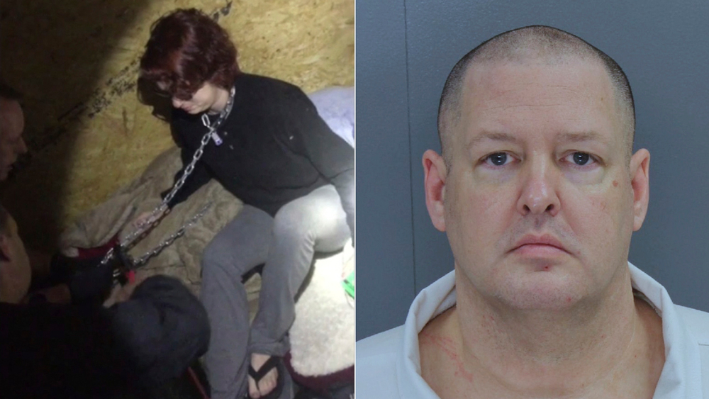 Video shows rescue of rape victim chained in container