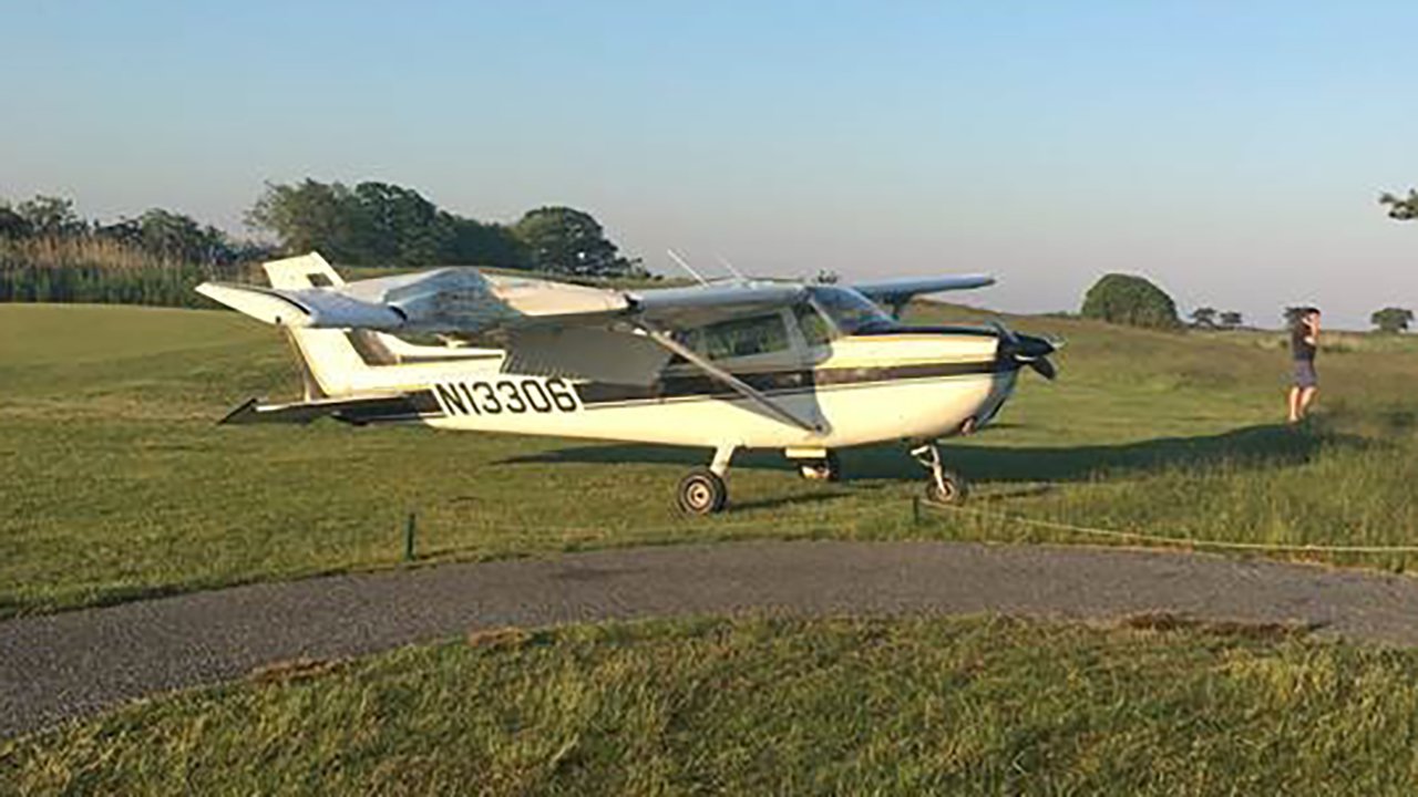 Pilot of small plane makes emergency landing on golf course