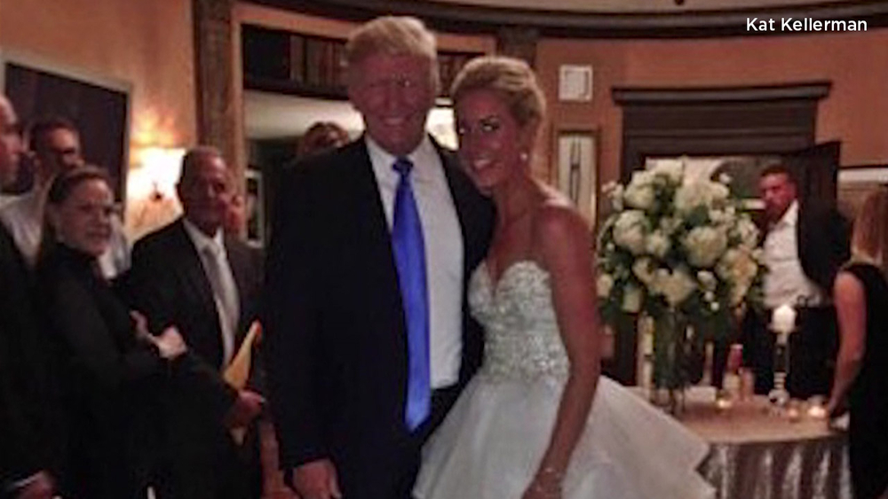 Raw: President Trump crashes wedding in NJ