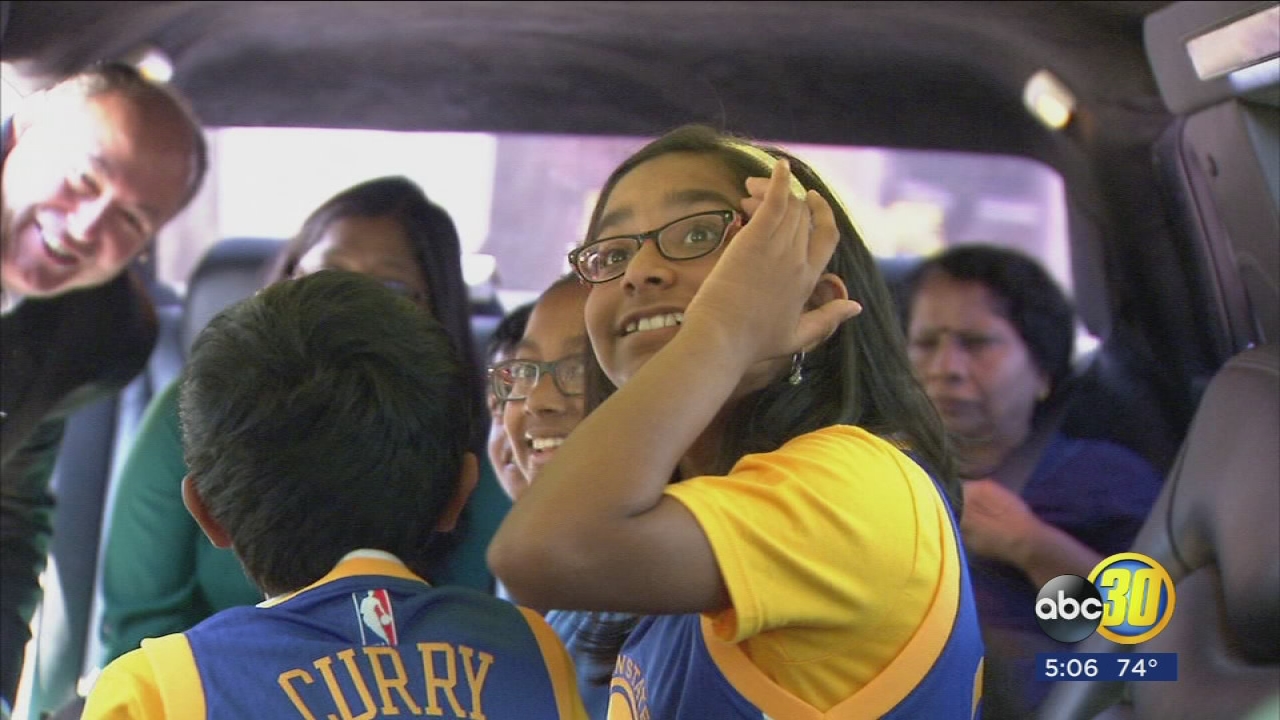 National Spelling Bee champion Ananya Vinay gets VIP treatment at Warriors game