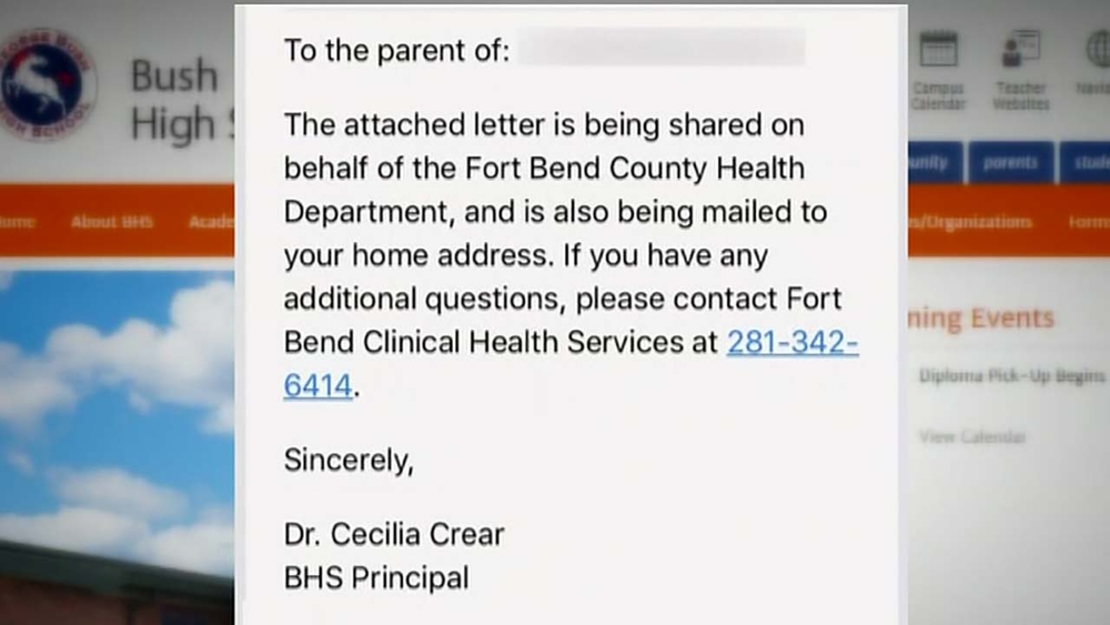 More than 600 students to be tested for TB at George Bush High School