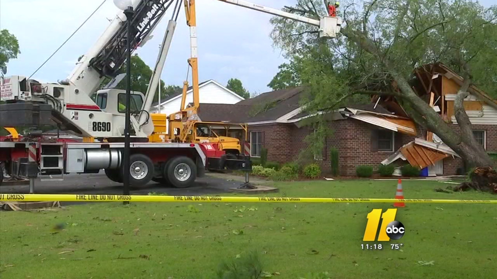 Bumpy Wednesday in Stedman when tree lands on town hall ABC11 Raleigh