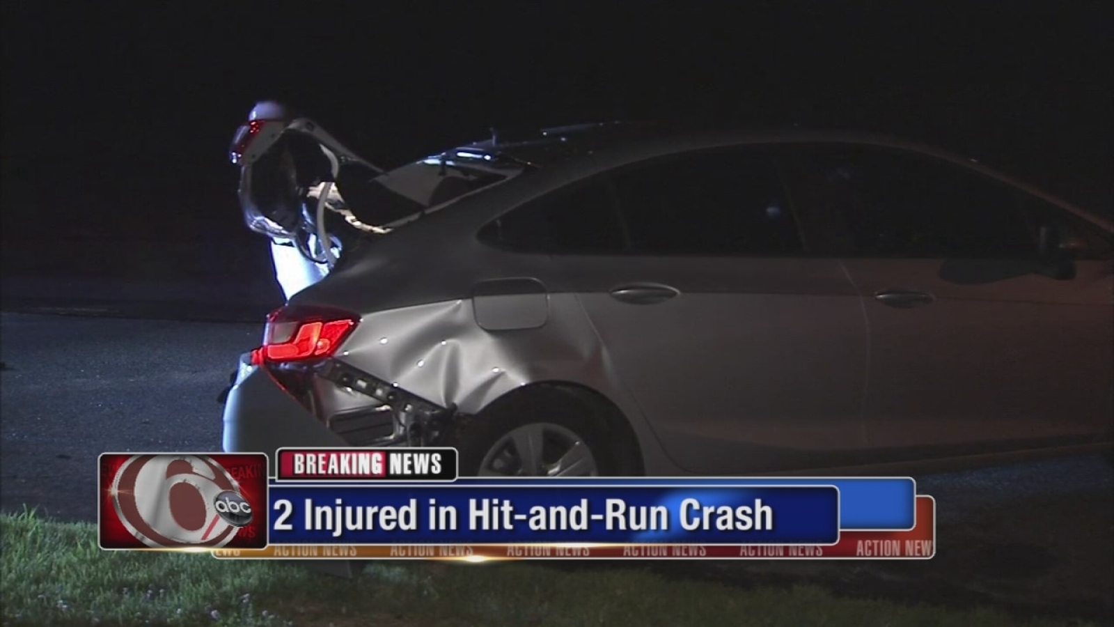 Hitandrun driver slams into parked car in Somerton; 2 hurt 6abc