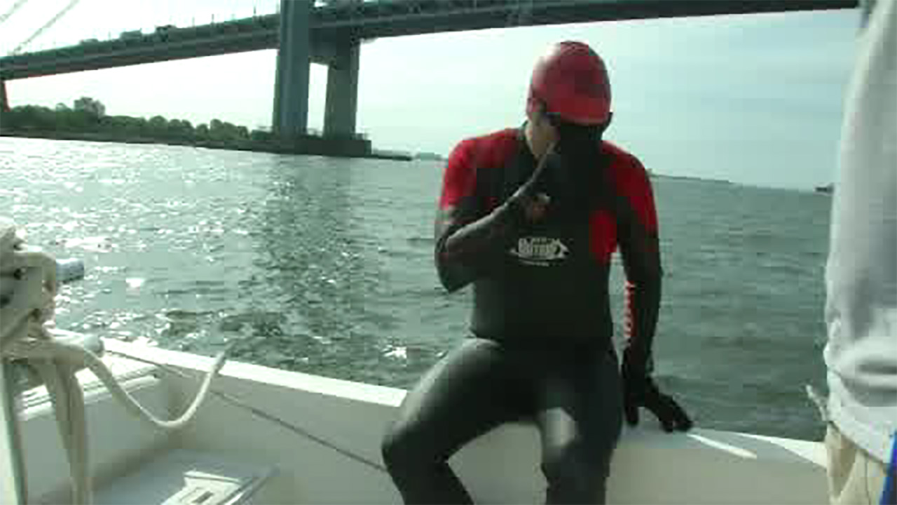 Man swims 133 miles through sewage across Long Island Sound
