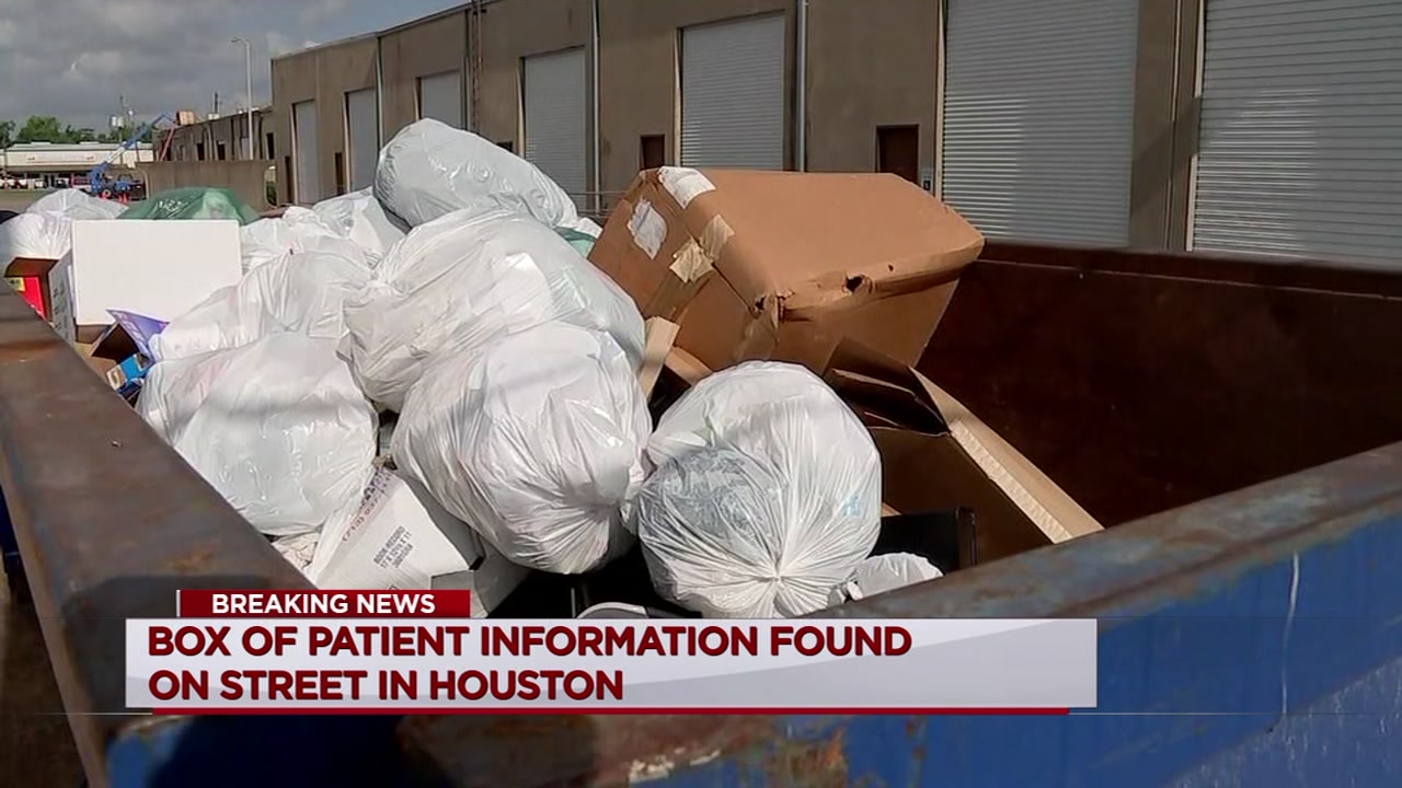 Box of patient information found on street in Houston