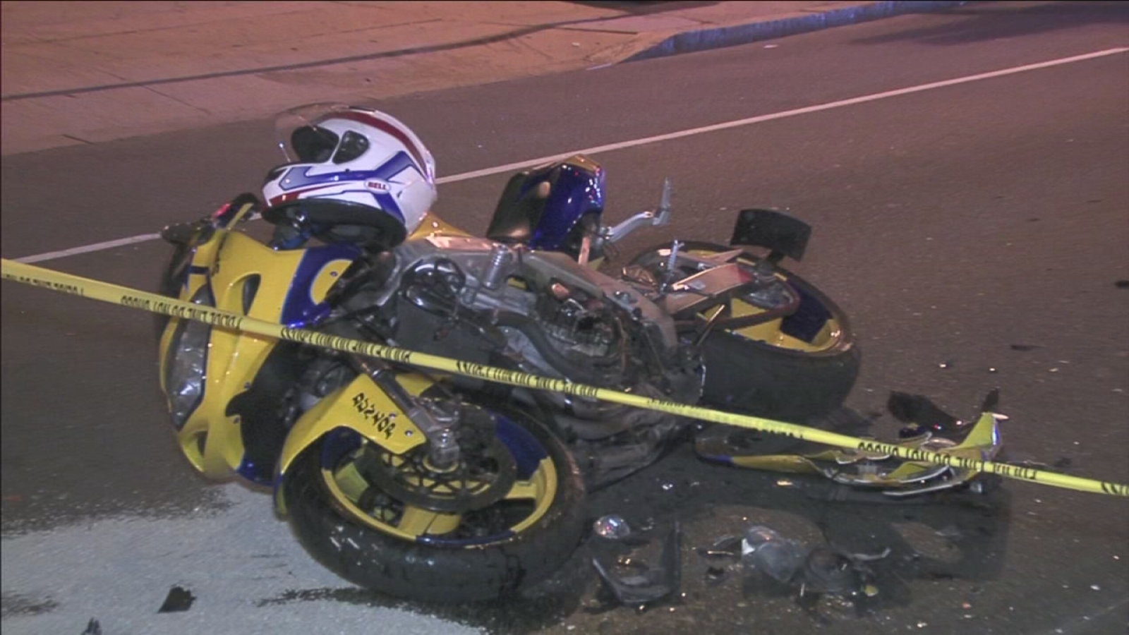 Motorcycle passenger injured in Broad Street crash - 6abc Philadelphia