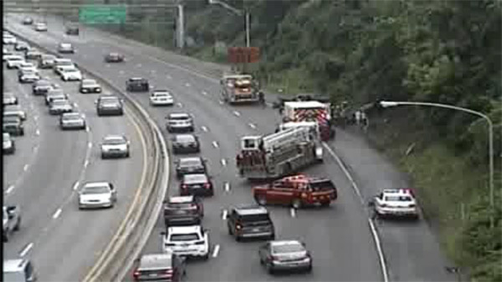 2 cars flip over in Fairmount Park crash 6abc Philadelphia