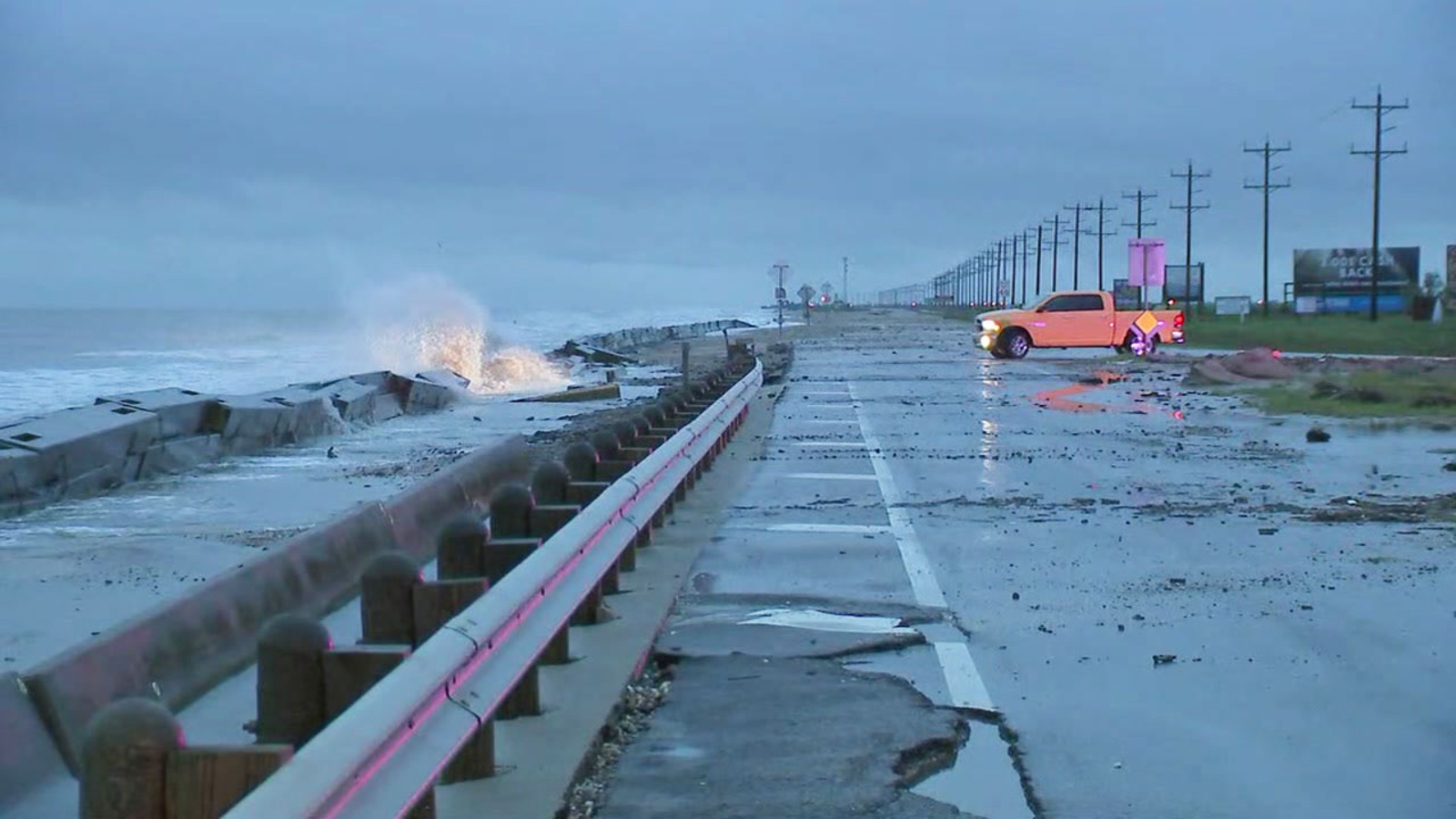 Tropical Storm Cindy pushes 'frightening' waves onto Bolivar Peninsula
