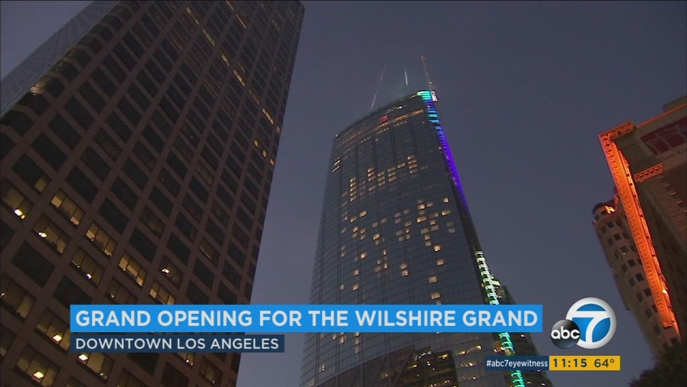 The towering Wilshire Grand opens in downtown LA