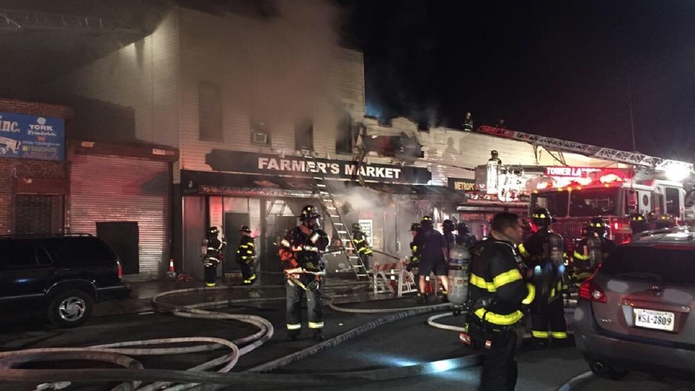 12 injured in 4-alarm Queens fire