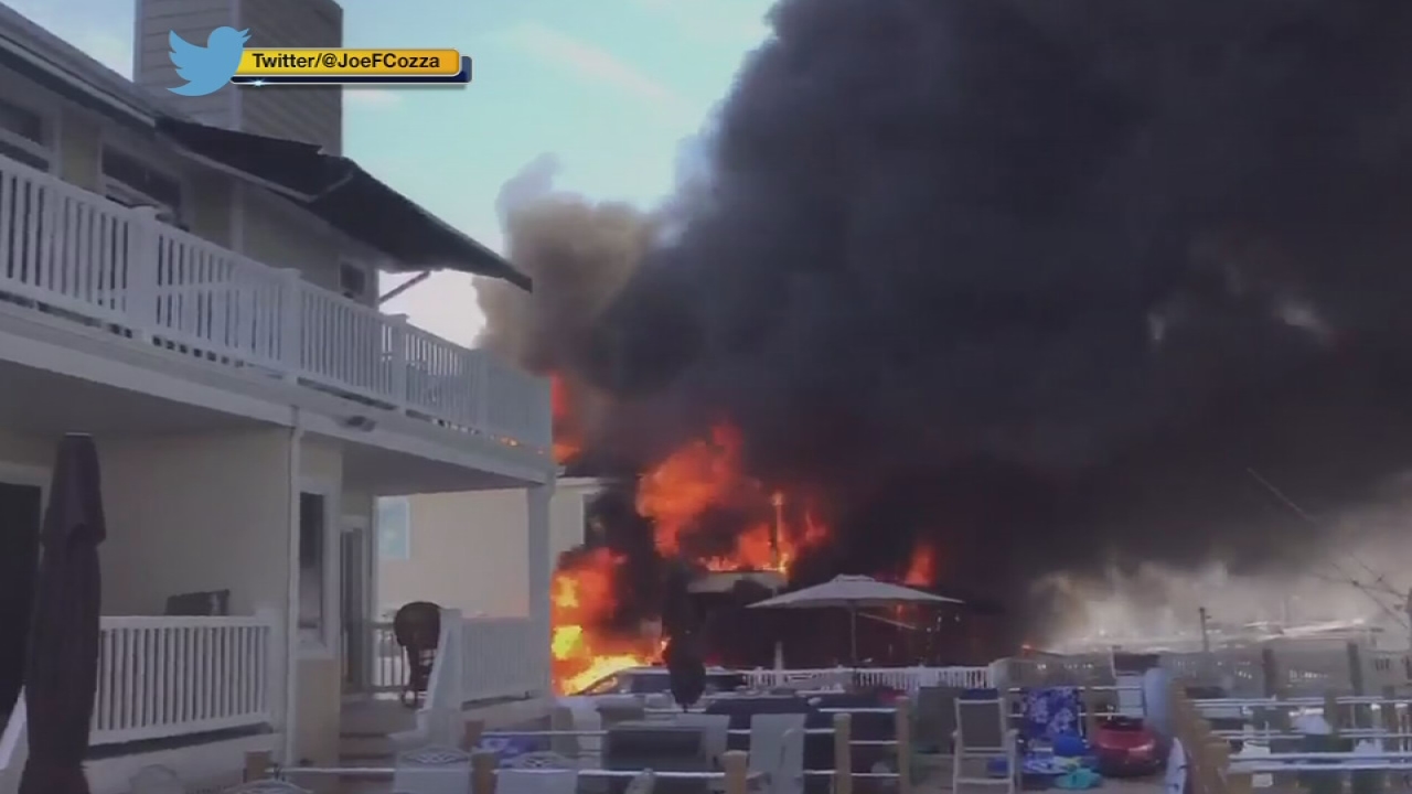 Firefighters battle massive house blaze in Cape May Co.