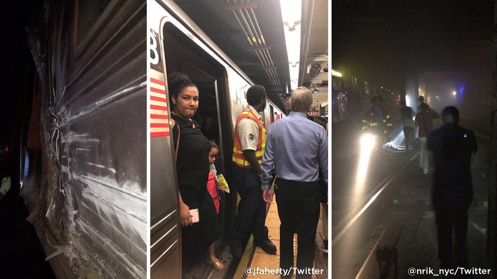 34 hurt in 'A' train derailment at 125th Street Station in Manhattan, halting service