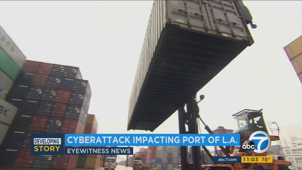 Cyberattack stalls operations at Port of LA