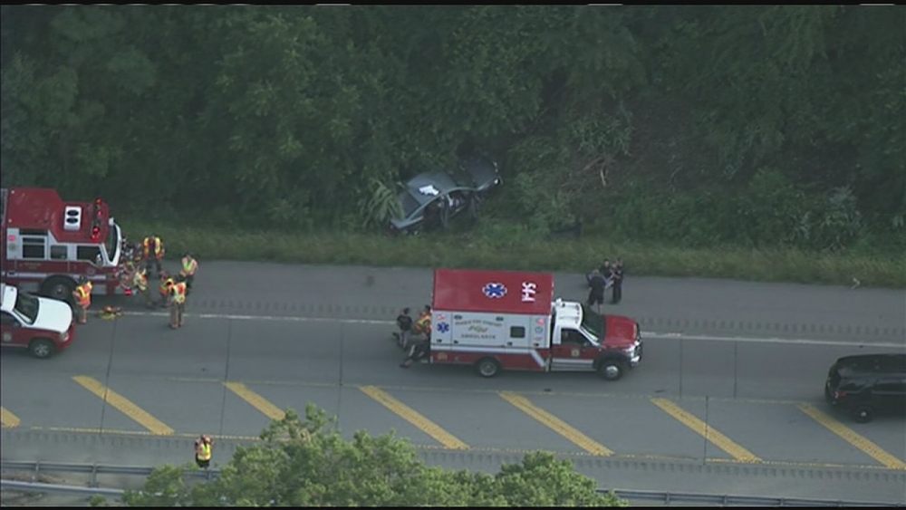 Chopper 6 over scene of crash in West Goshen Twp.