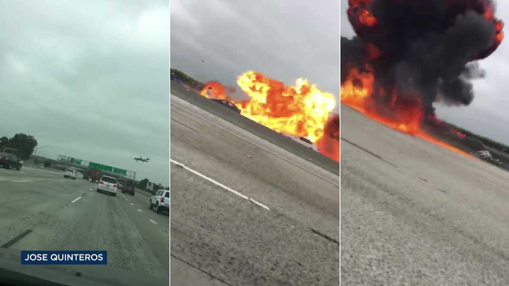 WATCH: Fiery OC plane crash captured on video