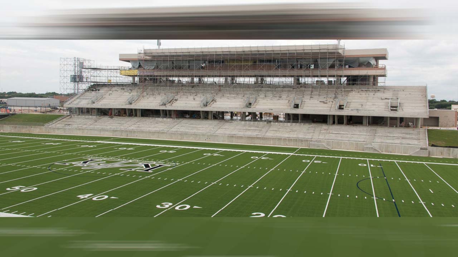 Crews on schedule to finish second KISD football stadium by August