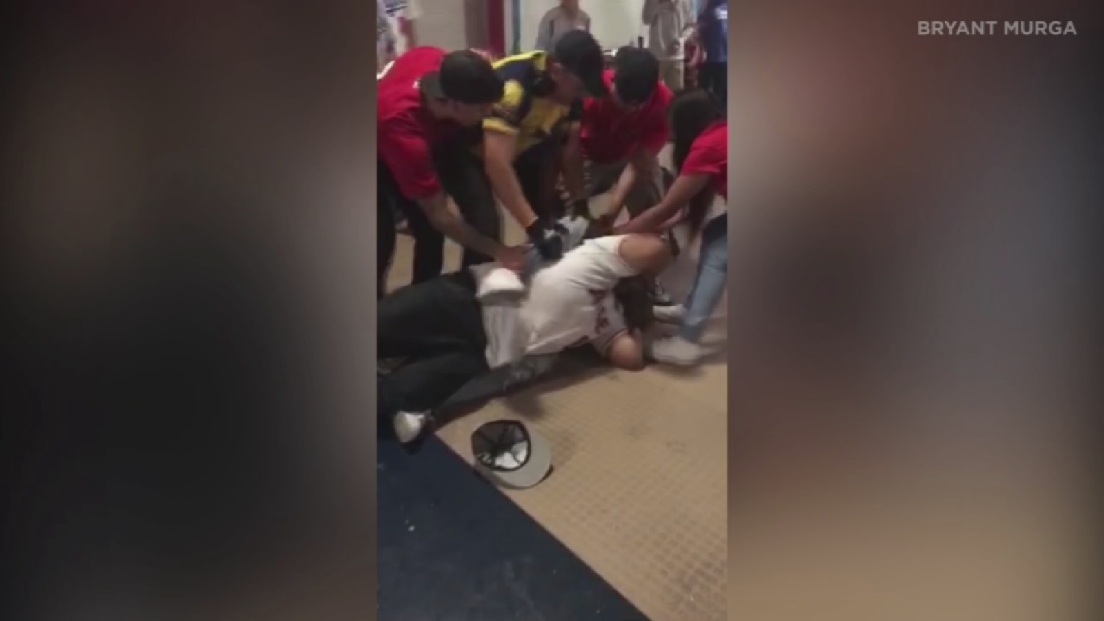 Dodgers, Angels fans get into brawls during game at Angel Stadium in