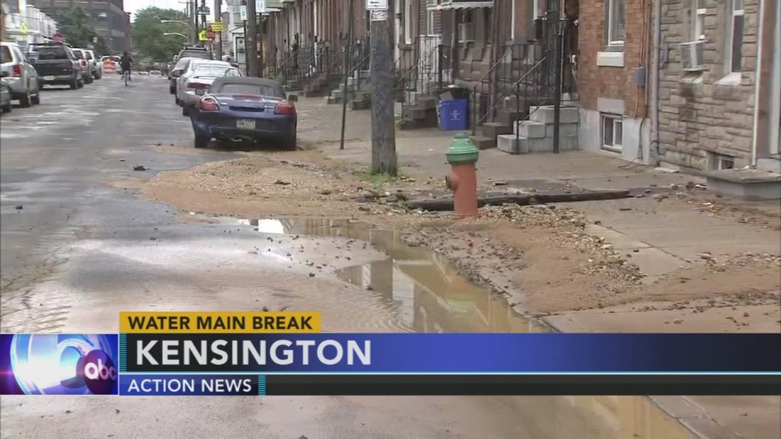 Water main break leaves Kensington homes without water - 6abc Philadelphia