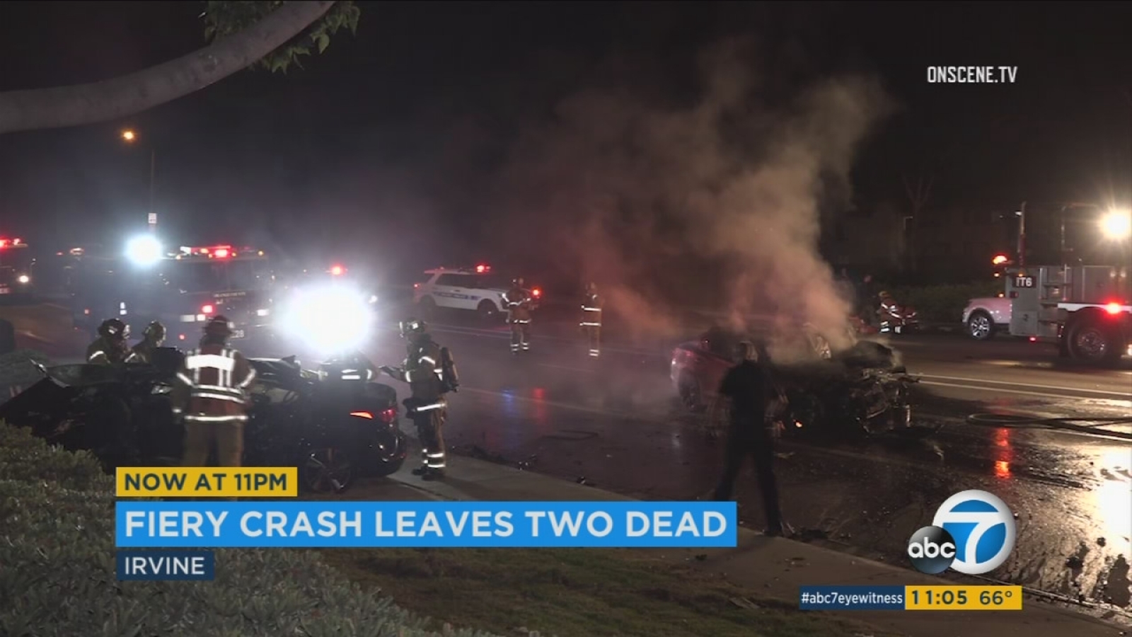 2 men killed, several hospitalized in overnight Irvine crash ABC7 Los Angeles