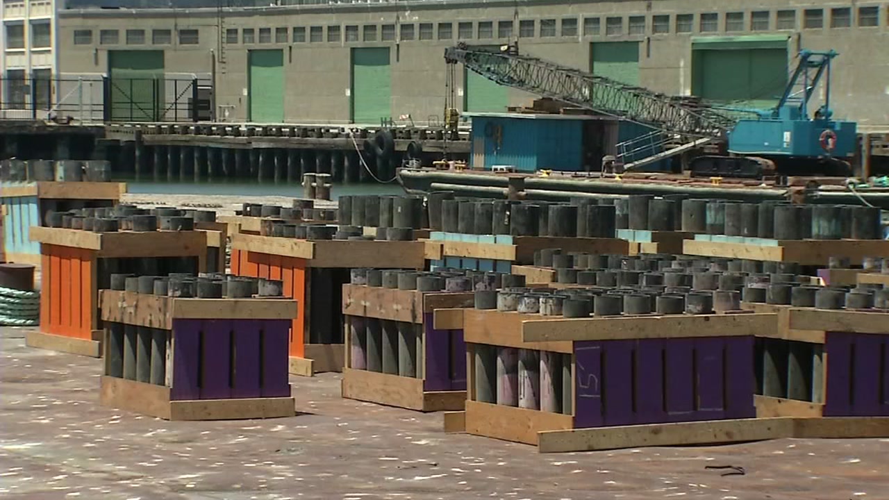 Crews prepping for fireworks show in San Francisco