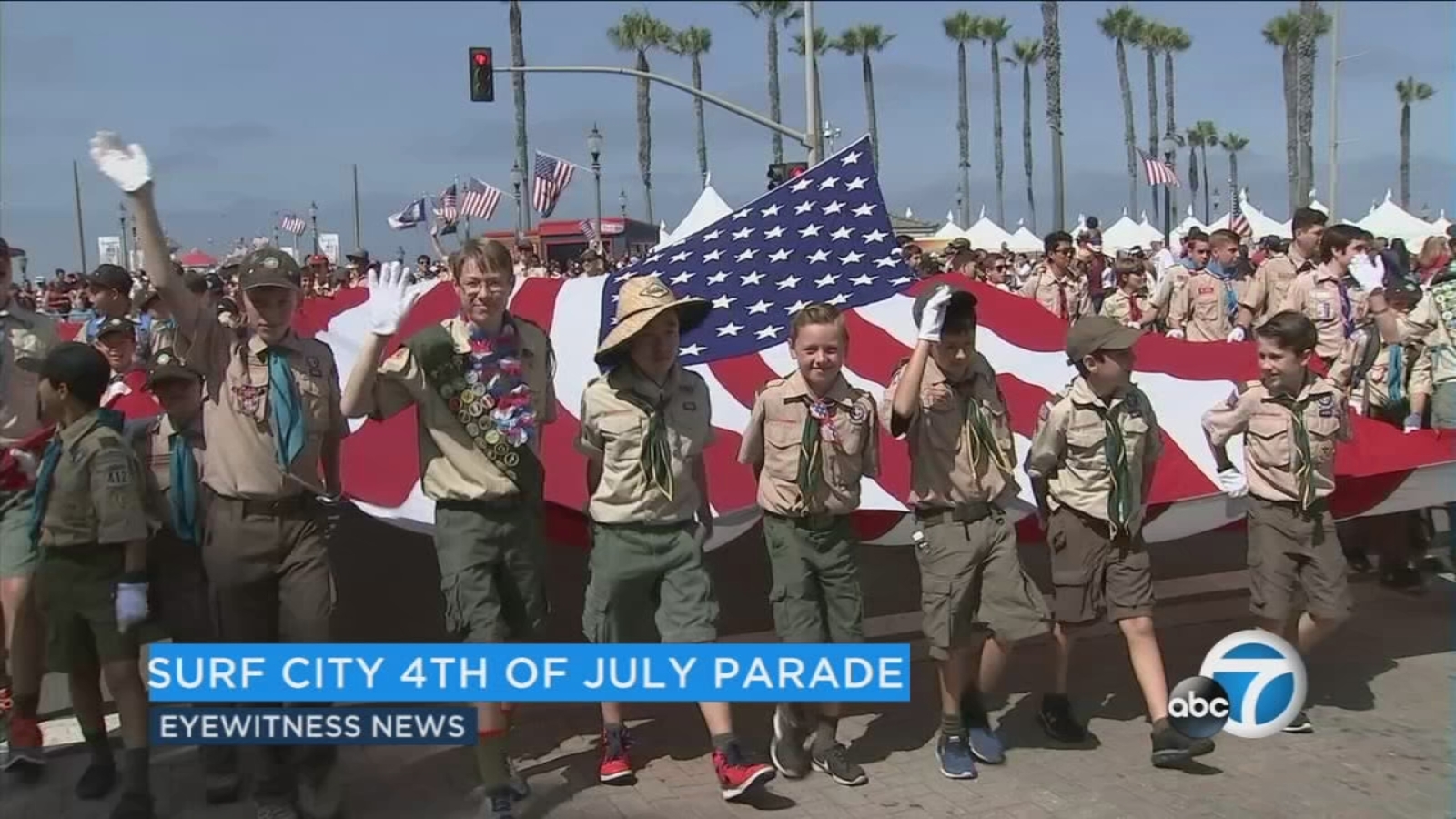 113th Annual Huntington Beach Fourth Of July Parade Draws Thousands Of Revelers Abc7 Los Angeles