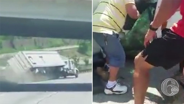 VIDEO: Blue Route crash, rescue caught on camera